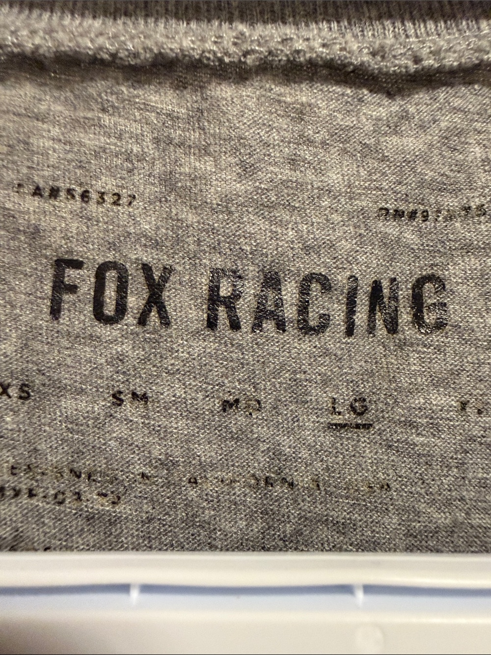 Fox Gray Tee with Yellow Fox Head and Black Logo - Picture 3 of 3